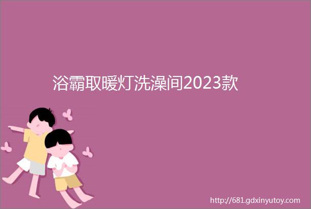 浴霸取暖灯洗澡间2023款