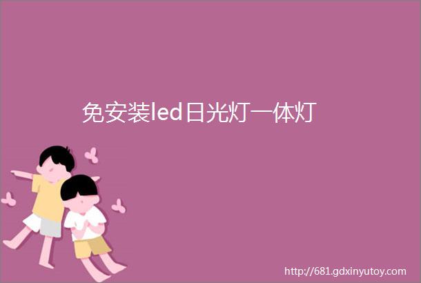 免安装led日光灯一体灯