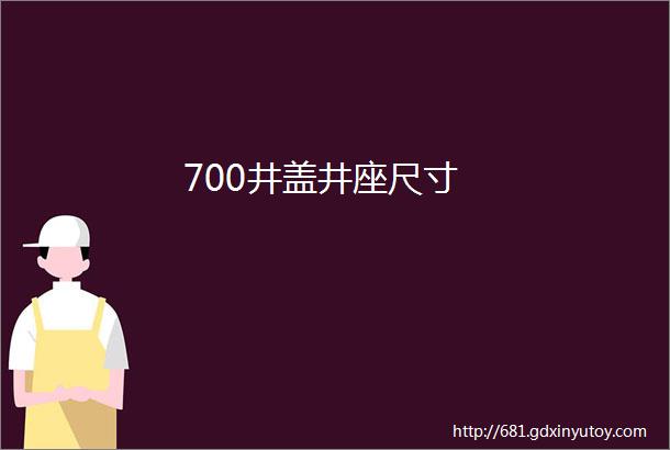 700井盖井座尺寸