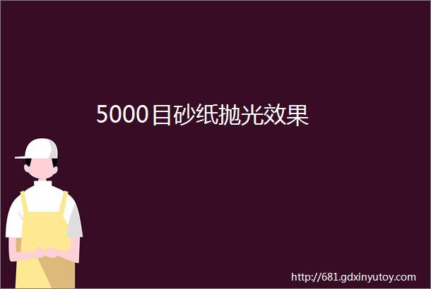 5000目砂纸抛光效果