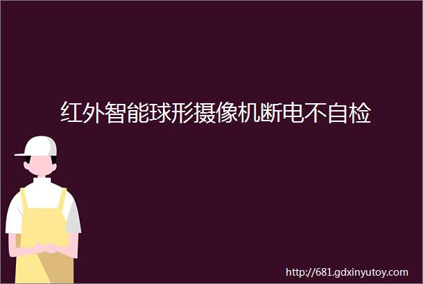 红外智能球形摄像机断电不自检